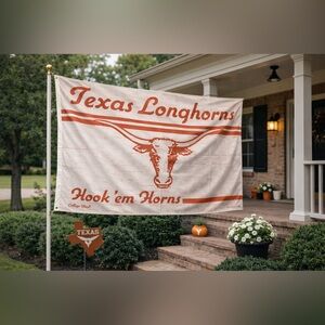 Texas Longhorns Hook 'em Horns Retro Vintage Flag Banner WinCraft Sports USA 3x5